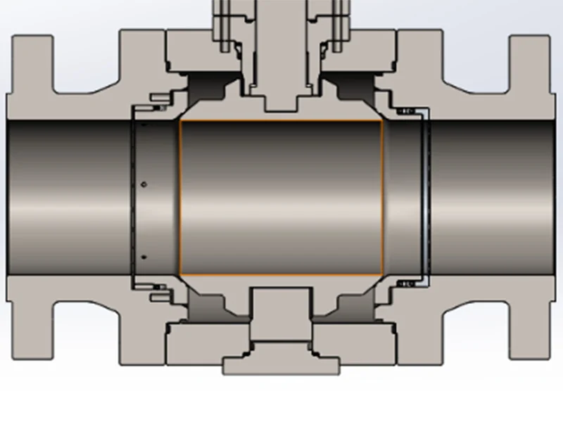 fig structural design of common top entry ball valve
