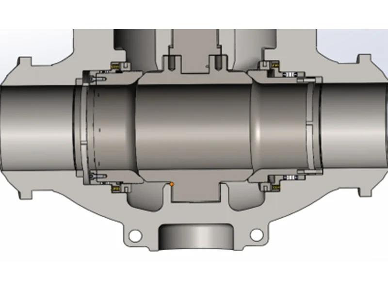 fig structure of common on line dismountable wafer ball valve