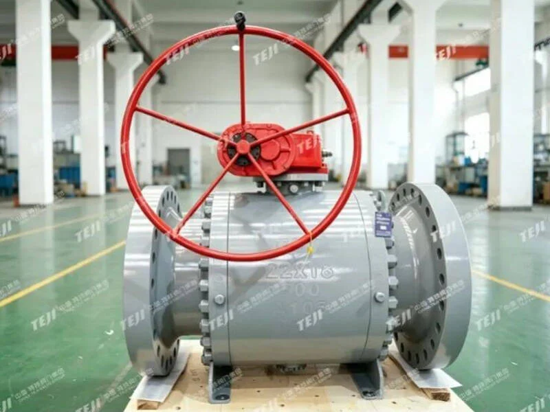 a forged steel high pressure large diameter soft seal ball valve successfully shipped