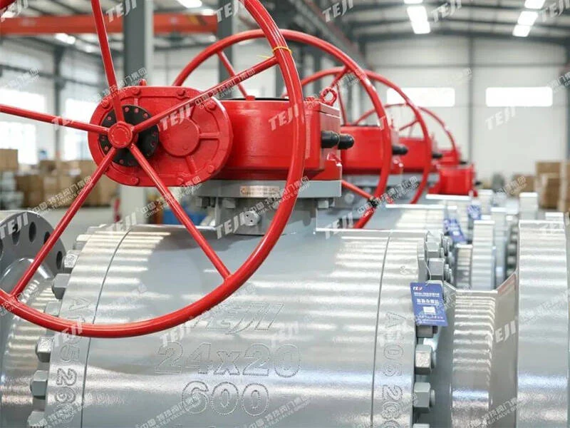 a forged steel high pressure large diameter soft seal ball valve successfully shipped