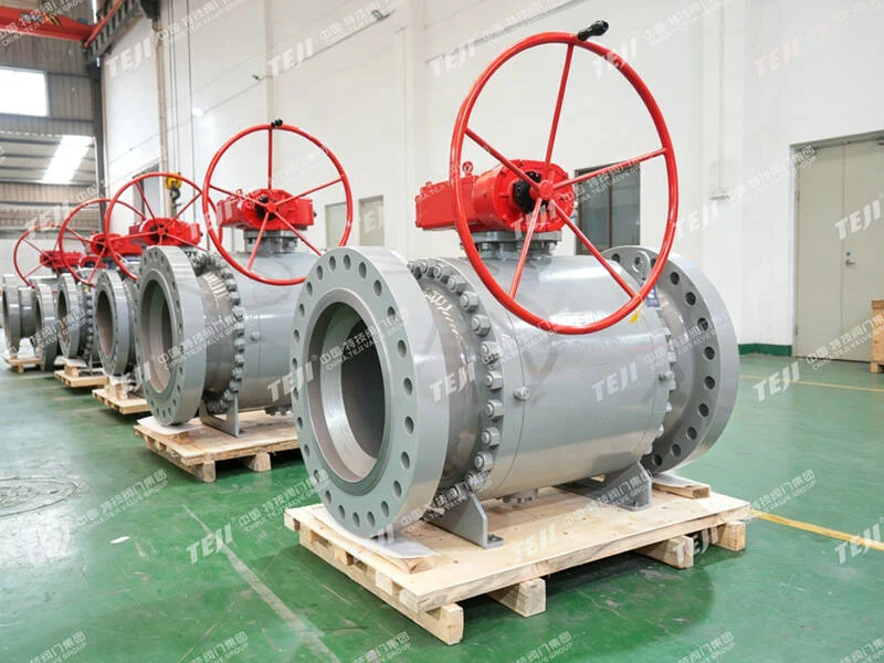 a forged steel high pressure large diameter soft seal ball valve successfully shipped