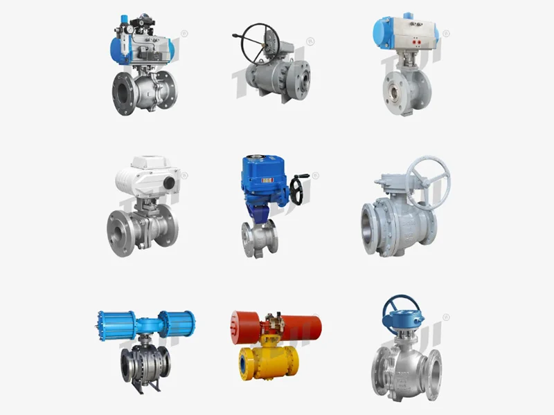 valve assembly composition of a flanged ball valve